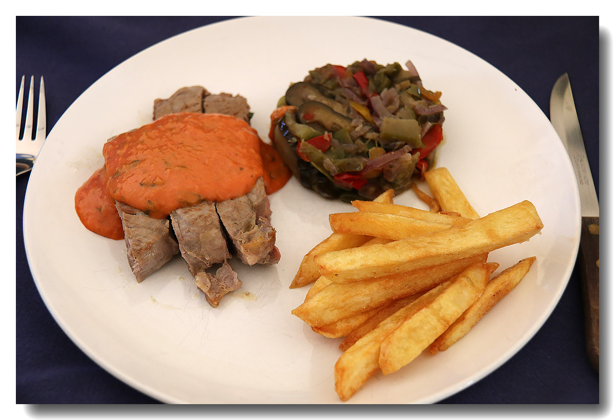 Entrecôte sauce choron - poêlée de légumes - La cuisine d&amp;#39;Olivier