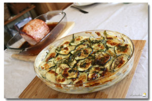 Rôti à l’ardennaise et gratin de pommes de terre aux courgettes