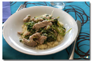 Tajine de veau aux petits pois