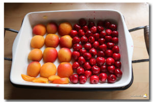 Clafoutis cerises & abricots