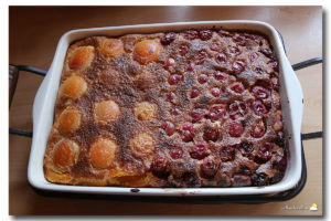 Clafoutis cerises & abricots