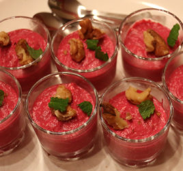 Mousse à la betterave rouge