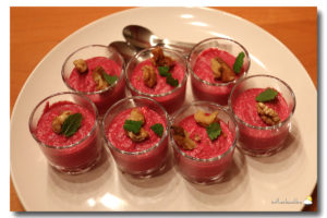 Mousse à la betterave rouge