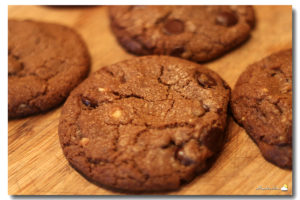 Cookies aux pépites de chocolat & aux noisettes torréfiées