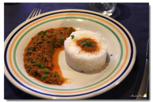 Curry d'agneau haché