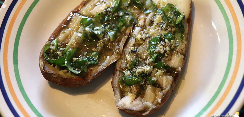 Aubergines à l'ail et au basilic