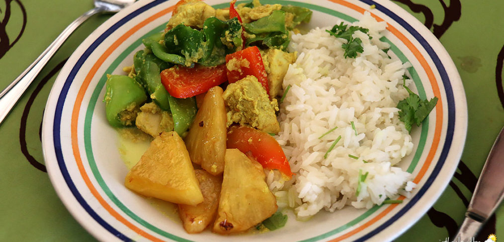 Curry Thaï et riz blanc