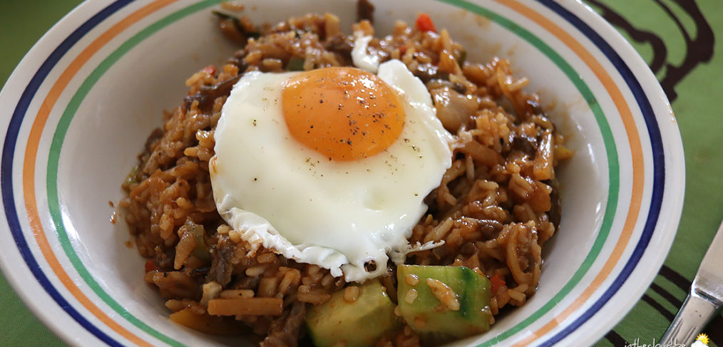 Wok à l’orientale au soleil levant