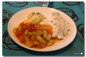 Filets de cabillaud et sauce tomate épicée