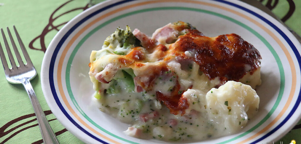 Chou-fleur & brocoli au gratin et à l'estragon