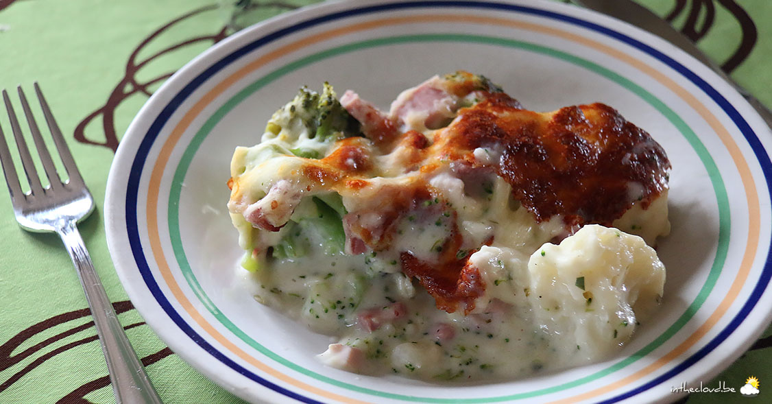 Chou-fleur & brocoli au gratin et à l'estragon - La cuisine d'Olivier