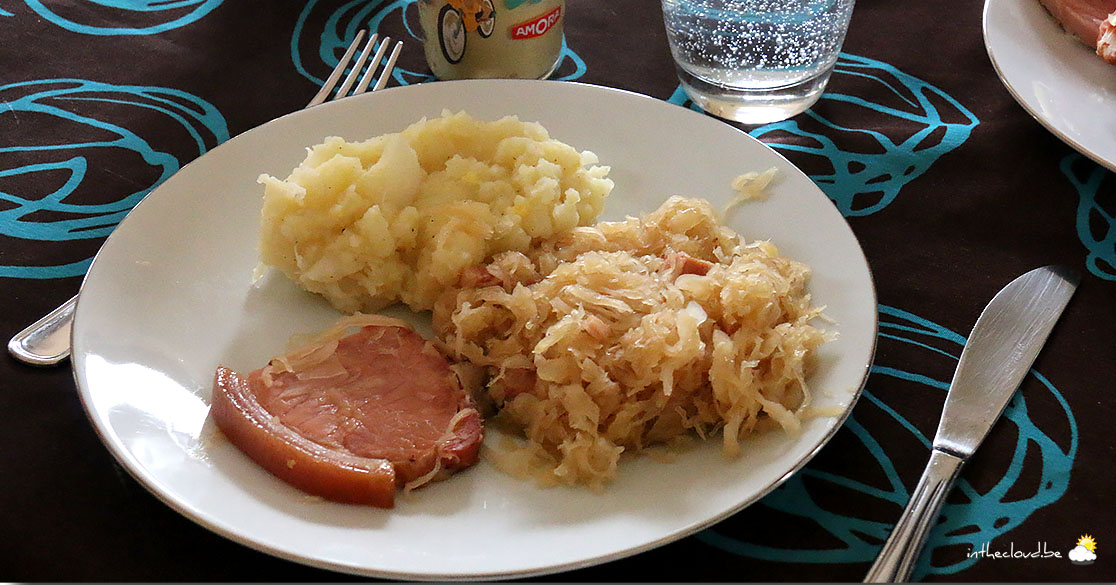 Kassler, choucroute & purée de navets - La cuisine d'Olivier
