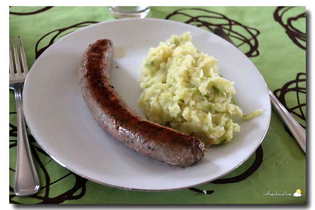 Saucisse, potée au chou vert - La cuisine d'Olivier