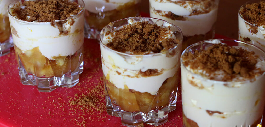 Tiramisu pommes caramélisées et spéculoos