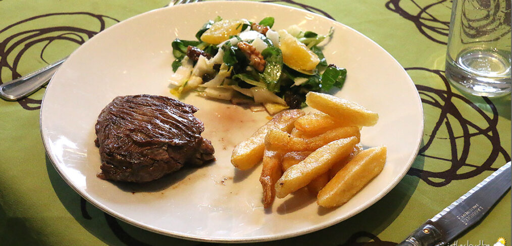 Onglet et salade d’hiver