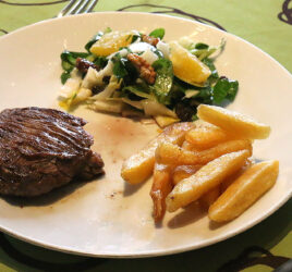 Onglet et salade d’hiver