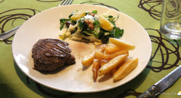 Onglet et salade d’hiver