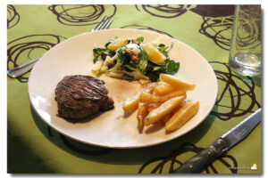 Onglet et salade d’hiver