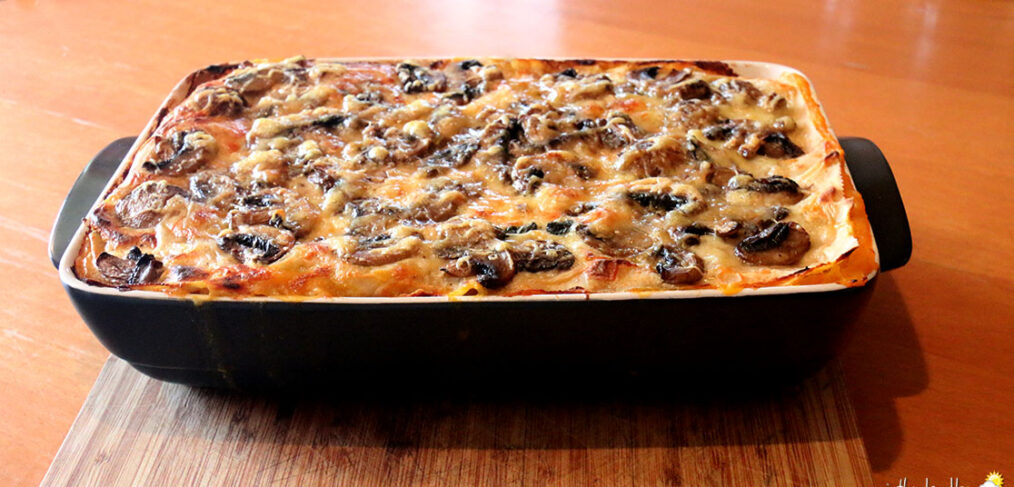 Lasagne à la butternut, sauge et champignons